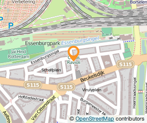 Bekijk kaart van Ver. De v. Oldenbarneveltsch. v. Neutr. Bijz. Ond. in Rotterdam