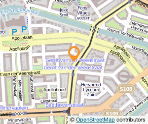 Bekijk kaart van Boekhandel Van Rossum  in Amsterdam