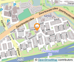 Bekijk kaart van Jongerencentrum Free 2 Move  in Zwolle