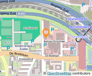 Bekijk kaart van South African Trade House B.V.  in Amsterdam