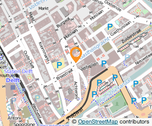 Bekijk kaart van Woonvoorziening Gasthuislaan  in Delft