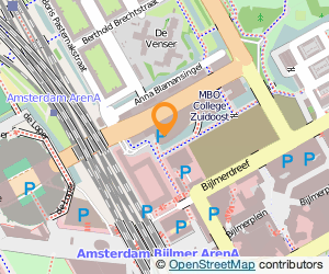 Bekijk kaart van Hogeschool van Amsterdam in Amsterdam Zuidoost