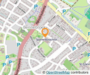 Bekijk kaart van Sparrenbosschool in Bennebroek