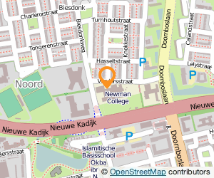 Bekijk kaart van Newmancollege R.K. Schol.gem. voor VWO HAVO MAVO in Breda