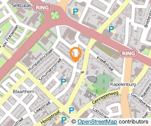 Bekijk kaart van De 'Laegh' gezondheidscentrum drs. Heijnen nat.gen.knd. thr. in Eindhoven