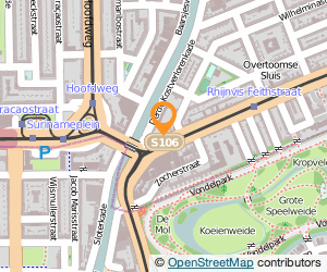 Bekijk kaart van Drukkerij 'Overtoom'  in Amsterdam