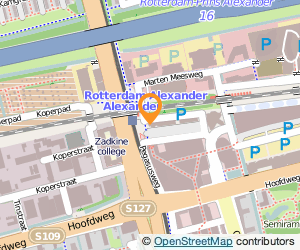 Bekijk kaart van Sociale Zaken en Werkgelegenh. Werkplein Alexanderplein in Rotterdam