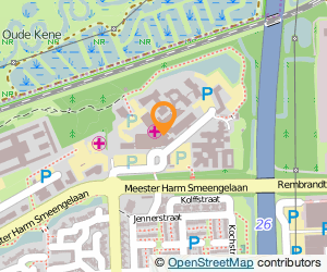 Bekijk kaart van Centrale Huisartsendienst Drenthe, post in Hoogeveen