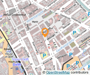 Bekijk kaart van Ipse de Bruggen Brabantse Turfmarkt 13a in Delft