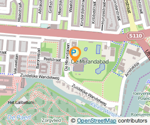 Bekijk kaart van De Mirandabad  in Amsterdam