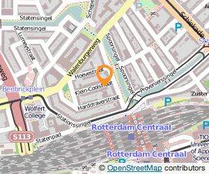 Bekijk kaart van Gymzaal Klein Coolstraat  in Rotterdam