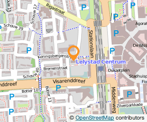 Bekijk kaart van Psychologenpraktijk ter Linden-van Sytzama in Lelystad