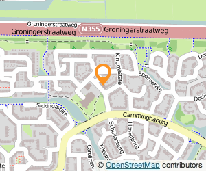 Bekijk kaart van Dierenkliniek Camminghaburen  in Leeuwarden